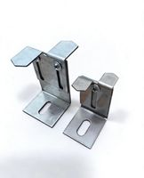 Support de fixation pour mur-rideau, panneau intégré pour isolation et décoration murale extérieure, kit réglable galvanisé