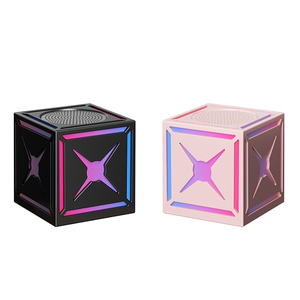RGB Dazzle <span class=keywords><strong>X</strong></span> Ma Thuật Cube Âm Thanh Loa Màu Đen Samurai <span class=keywords><strong>Mini</strong></span> Ngoài Trời BT Không Dây Chàng Trai FM Loa - Product Image 6