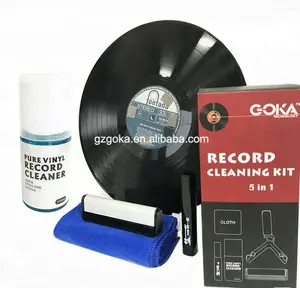 Customized design LP Vinyl Record Care Set 5in1 Ultimate Vinyl Record Cleaning Kit