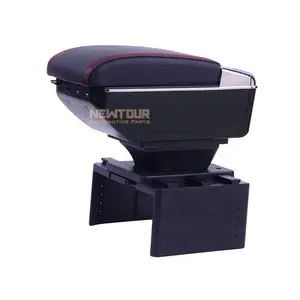 Accoudoir universel rétractable avec porte-gobelet, accessoire de voiture, nouvelle collection, à double couche, avec chargeur d'interface USB, rétractable, pour <span class=keywords><strong>grand</strong></span> <span class=keywords><strong>espace</strong></span> - Product Image 1