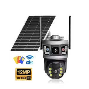 Solar-Powered Waterproof Outdoor Intercom <b>CCTV</b> <b>Camera</b> with Three-Screen Night Vision Sound Light Alarm <b>Wifi</b> Connectivity - Product Image 6