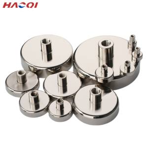 D20mm d75 neodymium קמור פנימי גלילה עם מגנט סיר מגנטי חוט הרכבה פנימי - Product Image 1