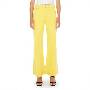 Jeans de Mezclilla para Mujer, Cintura Alta, Corte de Campana, Estilo Bootcut, Pantalones de Mezclilla Elástica, Ropa Casual Vintage de Moda Urbana, Fabricante de Prendas de Vestir - Product Image 1