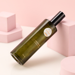 Nouvelle conception de flacon pulvérisateur rond vert de luxe de 200 ml avec étiquette personnalisée, emballage d'huile essentielle parfumée - Product Image 5