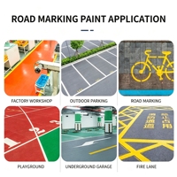 Revêtement de marquage routier à base d'eau pour les zones rurales et autoroutières, peinture de circulation réfléchissante à séchage rapide, fourniture directe d'usine OEM