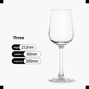 Set di bicchieri di vino rosso di cristallo europeo Design moderno scatola piena con polo nero calice di vetro di cristallo fabbrica fonte diretta - Product Image 2