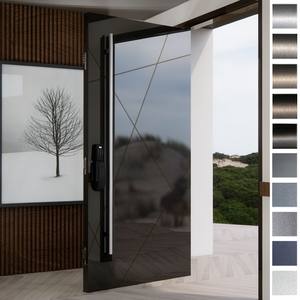 Fabricant chinois de premier plan, portes pivotantes principales en acier inoxydable de style anglais, portes métalliques extérieures, portes d'entrée pour maisons - Product Image 2