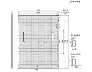 Módulo Solar Bifacial de Alta Eficiencia de 530W Tipo N TOPCon, Doble Cristal, Mono PV, 210mm, Media Celda, para Sistemas de Energía Comercial - Product Image 4