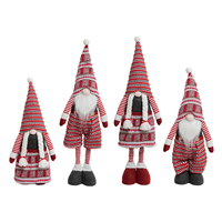 Fair Isle Gestrickte Nordische Gnom-Familie Tomte Nisse Figuren für Skandinavische Weihnachts-Heimdekoration