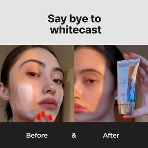 100% Mineral bazlı güneş sütü SPF50 + PA + + + uzun ömürlü yüz kremi hafif havadar bitirmek organik bitkisel güneş bloğu günlük koruma - Product Image 6