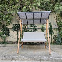 2025 Nouvelle chaise balançoire en PC 3 places pour patio
