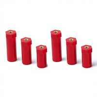 Isolateur rouge haute résistance - Support d'isolation hexagonal à écrou pour énergie nouvelle basse tension, poteau d'isolation ignifuge