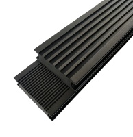 Plancher extérieur en WPC massif 140x20mm, résistant aux UV, grain de bois, imperméable, ignifuge B1, emboîtable, aspect teck, pour jardin