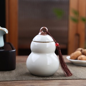 โถเซรามิกเคลือบรูปน้ำเต้าเคลือบปฏิกิริยาทันสมัยไม่เหมือนใคร - Product Image 6