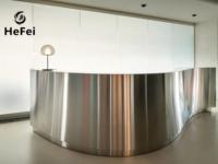 Comptoir de bar modulaire en métal |   Zone de réception en acier inoxydable |   Conception personnalisée