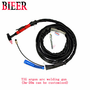 TIG150A Welding Torch 5M Cable Angled Head Natural Cooling For Argon Arc Welding - Product Image 2