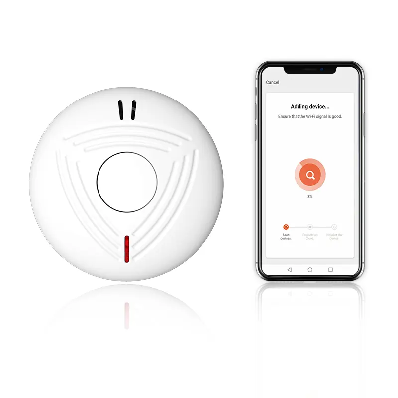 ANKA Security Alarms Tuya App WiFi Smoke Detector CE EN14604 AS3786 Certified sensor wifi fire alarm tuya smart smoke detector