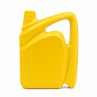 Bouteille d'huile en plastique multi-usage 4L, bidon carré 4L pour huile moteur, bouteille de lubrifiant 4L avec poignée, bouteille d'huile 4L avec bouchon fileté