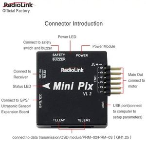 <span class=keywords><strong>Mini</strong></span> contrôleur de vol Pixhawk pour drone, UAV, avion, voiture, bateau avec meilleure maintien d'altitude, contrôle de vol stable, pilote automatique FPV - Product Image 2