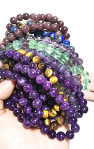 Pulsera de Cuarzo Natural de 8mm al por Mayor, Pulsera de Cuentas de Ágata Preciosa para Feng Shui, para el Día de San Valentín - Product Image 6