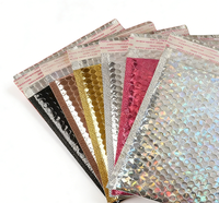 Enveloppes d'expédition rembourrées imperméables en bulle métallique personnalisées pour l'emballage et la livraison de bijoux