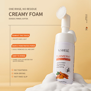 Vshell curcuma detergente viso schiuma idratante pulizia profonda per la pelle grassa e rassodante olio per la pelle secca segni di Acne cura - Product Image 4