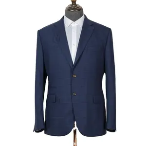 Blazer elegante de negócios para homens, roupa casual leve e elegante feita na China, 35% W, 65% P