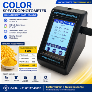 Digital Spectrophotometer Whiteness Index Meter Touch Screen Color Analyzer OEM for Paper <b>Plastic</b> Textile Ceramics - Product Image 2