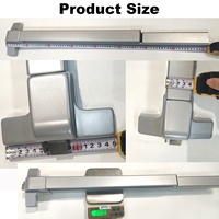 Barre anti-panique en acier inoxydable résistante au feu pendant 3 heures, dispositif de sortie d'urgence de style américain pour porte commerciale, fabricant chinois