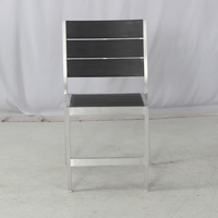 Fauteuil de salle à manger extérieur en aluminium pour véranda, balcon, terrasse, patio, jardin, restaurant, café, cour