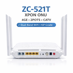 Routeur modem ZIKUN ZC-521T double mode XPON (GPON/EPON) AC2100 double bande WiFi 5 2.4G 5G 4GE 2POTS CATV avec 6 antennes externes - Product Image 2
