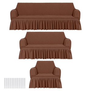 Wholesale Sofa Slipcover Set 4/3/2/1 Seat Knitted <b>Stretch</b> Jacquard Sofa Couch Cover with Shirt for Home Decor - Product Image 1