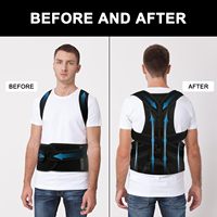 Haut du dos épaule soutien orthèse clavicule poitrine réglable colonne vertébrale taille sangles Posture Correction ceinture droite Posture correcteur