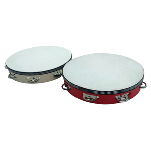 Tambourin à main pour enfants de 8 pouces, instrument de percussion en métal et bois avec grelots, idéal pour les fêtes et le karaoké, certifié CE EN71, modèle <span class=keywords><strong>Tam</strong></span>-gu-1 - Product Image 2