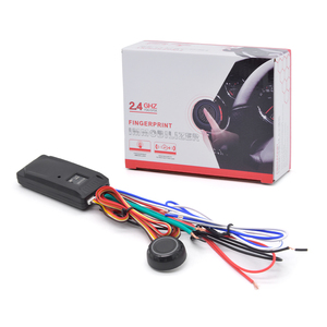 Sistema de Seguridad <span class=keywords><strong>para</strong></span> Automóvil con Inmovilizador RFID de 2.4 GHz, Entrada sin Llave, Anti-robo, Bloqueo/Desbloqueo Automático del Motor, Huella Dactilar PKE - Product Image 1