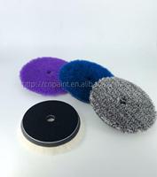 Tampon de polissage en mousse OEM le plus vendu Éponge de polissage haute densité pour la protection de la peinture de voiture Éponges de polissage à crochet et à boucle