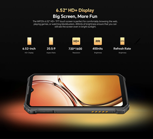 Oukite Wp23 Ban Đầu Gồ Ghề Điện Thoại Thông Minh 6.52 "HD + 4 + 64GB Lưu Trữ 13MP OTG NFC IP68 Không Thấm Nước Android 13 10600 MAh CDMA LCD - Product Image 4