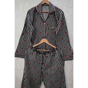 Conjunto de Pijama de Algodón con Estampado Floral para Mujer, Ropa de Dormir Suave, Cómoda y Transpirable, Ropa Casual para Estar en Casa, Elegante - Product Image 4