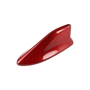 Karbon Fiber kırmızı araba çatı köpekbalığı yüzgeci dekoratif anten süslemeleri hava kapak Trim sticker Toyota GT86