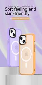 רב-צבע מגנטי מט נייד סיליקון בחזרה לכסות את מעטפת הטלפון החכם במקרה טלפון חכם - Product Image 6