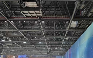 Trong nhà bóng rổ trường thép cấu trúc hồ bơi băng trượt Trần lưới - Product Image 2