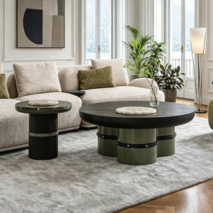 Mesa de <span class=keywords><strong>Centro</strong></span> Redonda de Diseño de Alta Gama, Juego de Mesa de <span class=keywords><strong>Centro</strong></span> de Piedra de Lujo Creativo, Mesa de <span class=keywords><strong>Centro</strong></span> Moderna para Sala de Estar - Product Image 6