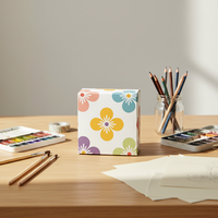 Boîte d'emballage en carton blanc écologique de luxe avec logo imprimé personnalisé et laminage mat