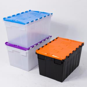 Bán buôn Stackable nhựa di chuyển hộp lưu trữ hộp cho kho hậu cần bao bì làm tổ Thùng nhựa - Product Image 1