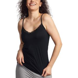 Camisola de Mujer, de Viscosa de Bambú, con Tirantes Finos, Ligera, Transpirable, para Verano, Camiseta de Pijama, Personalizable - Product Image 1
