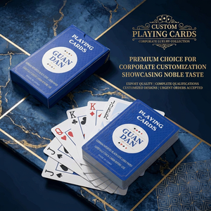 Cartes à Jouer Personnalisées Noyau Noir Allemand 62x87mm Coins Arrondis Impression Logo d'Entreprise Utilisation Jeu Guandan - Product Image 4