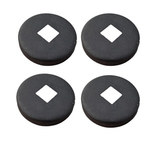 OUYA Modern Design <strong>Stamping</strong> Steel Round Base Caps Water Resistant Feature for 12.7mm Square Balusters Indoor <strong>Stairs</strong> Porch Use - Product Image 1