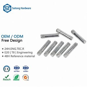 Fourniture d'usine Saitong ST-0018 Goupille métallique à tête droite en acier brillant non revêtu, diamètre de la tête 5 mm, précision - Product Image 1