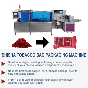 Ligne de production et d'emballage automatisée pour sachets de 25g et 50g, avec mise en boîte et cartonnage, la ligne de production et d'emballage Dession est centralisée - Product Image 5