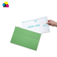 Carpeta de archivos colgante con gancho de forma plana de tamaño carta respetuosa con el medio ambiente de colores surtidos 25 uds por caja archivos de suspensión